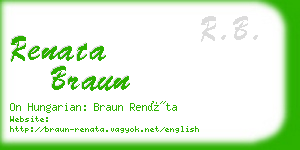 renata braun business card